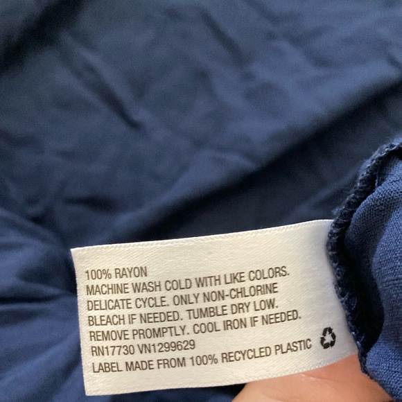 Knox Rose vneck flutter sleeve navy blue dress - Picture 5 of 6